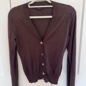 Dolce & Gabbana Deep Brown Cardigan Sweater